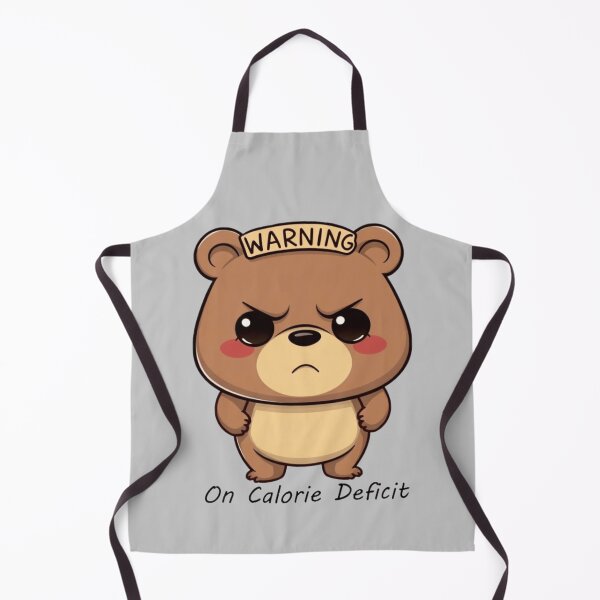Item preview, Warning Calorie Deficit Bear designed and sold by HypeTheTrophy.