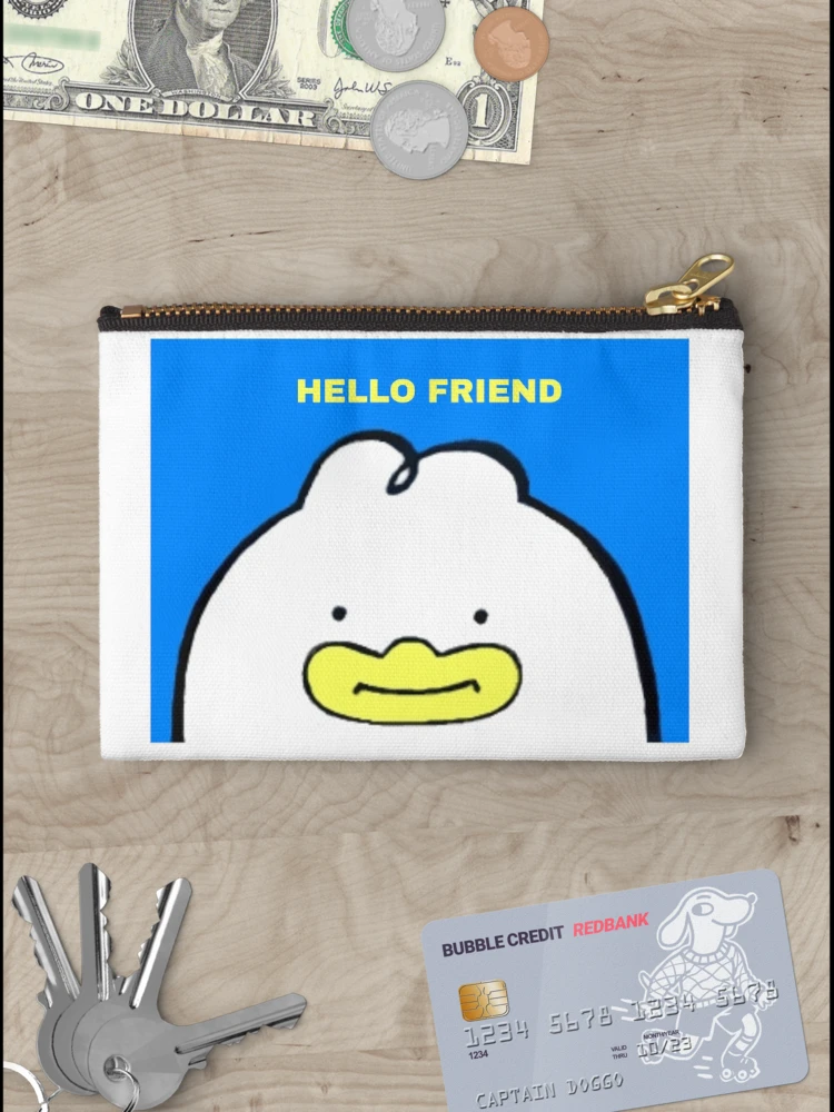 Thumbnail 3 of 4, Zipper Pouch, Hello Friend Invite designed and sold by RuthandRose.