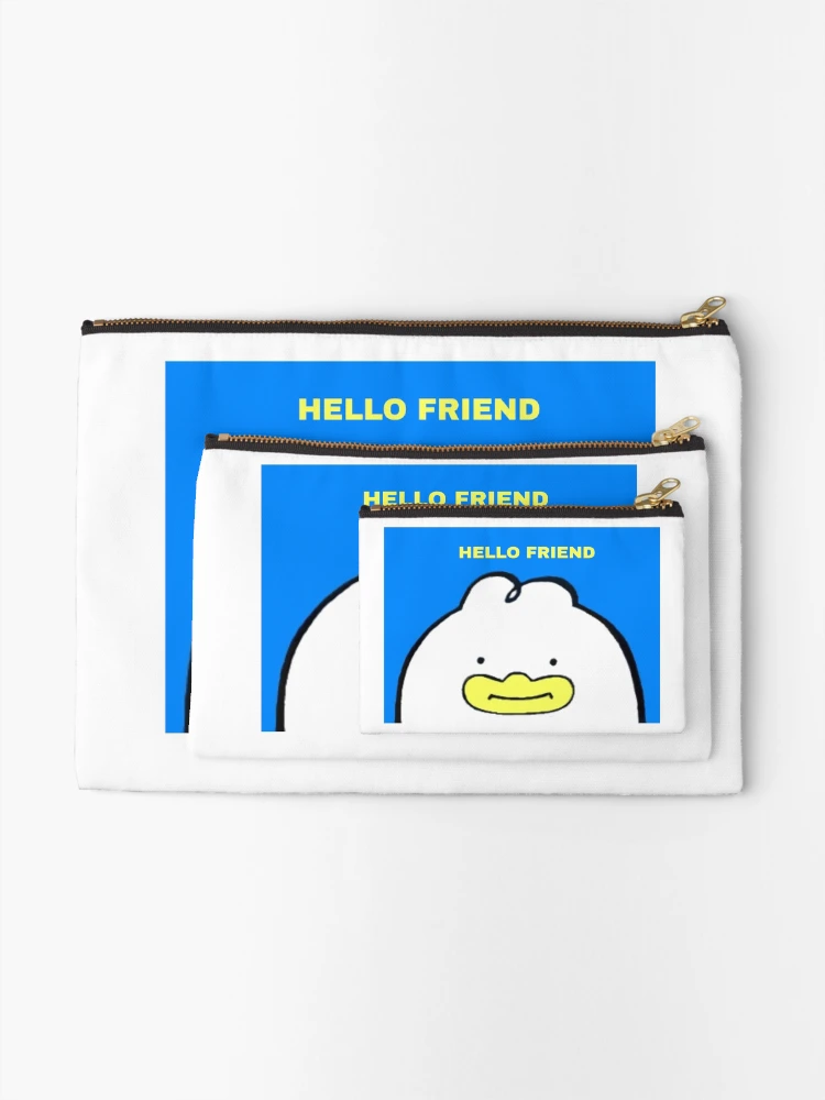 Thumbnail 2 of 4, Zipper Pouch, Hello Friend Invite designed and sold by RuthandRose.