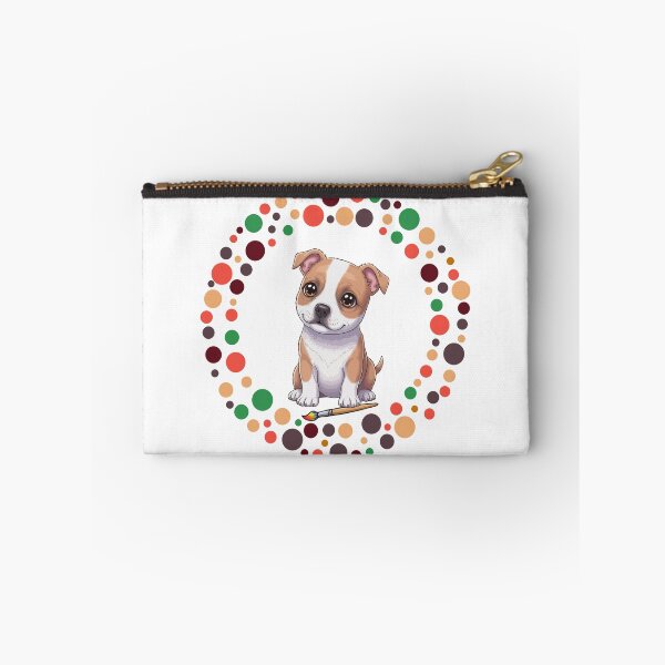 Artikelvorschau, Feiern Sie den Dot Day mit meinem Staffordshire Bull Terrier | Bunte Hundekunst entworfen und verkauft von The Real Life Symphony.