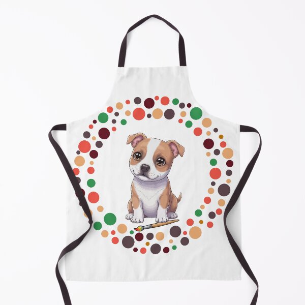Artikelvorschau, Feiern Sie den Dot Day mit meinem Staffordshire Bull Terrier | Bunte Hundekunst entworfen und verkauft von The Real Life Symphony.