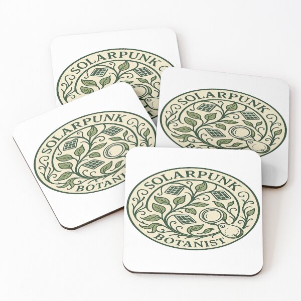 Item preview, Solarpunk Botanist Emblem Eco-Futurist Vintage Badge  designed and sold by POD DYNASTY.
