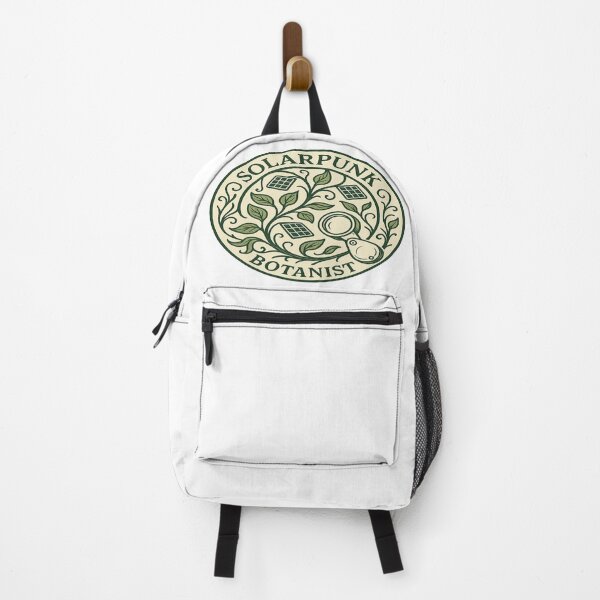 Item preview, Solarpunk Botanist Emblem Eco-Futurist Vintage Badge designed and sold by POD DYNASTY | Original Print On Demand T-Shirt Graphics.
