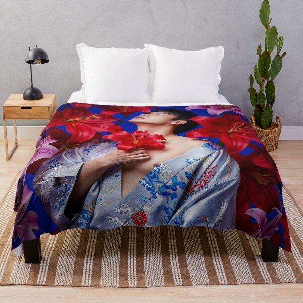 Item preview, Sensual Tattoed Asian Man in Kimono with Lilies #9 designed and sold by Atlas Kai.