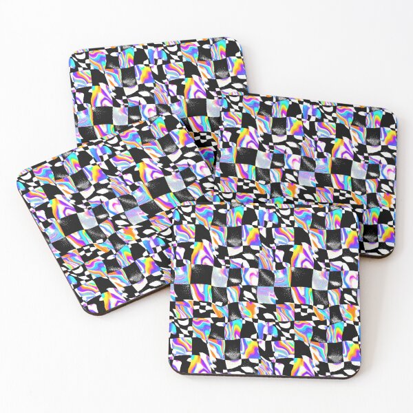 Item preview, Psychedelic Warped Checkerboard Pattern designed and sold by DarklingAnubiss.