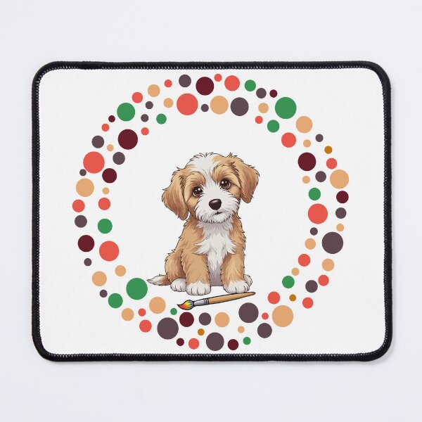 Item preview, Celebrate Dot Day with My Labradoodle | Colorful Dog Art designed and sold by The Real Life Symphony.