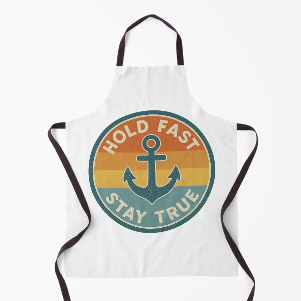 Item preview, Hold Fast – Stay True | Retro anchor design in a vintage look designed and sold by Fies-und-Fein.