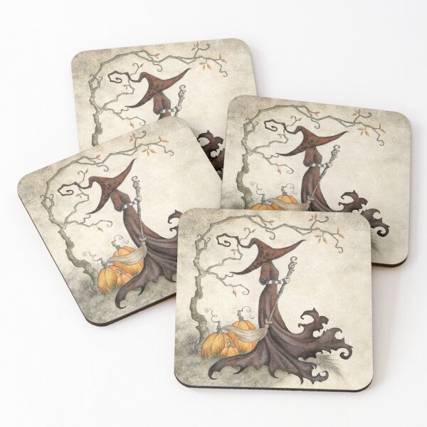 Item preview, Dark Woods Autumn Witch designed and sold by AmyBrownArt.