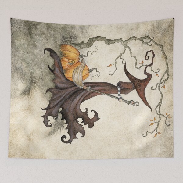 Item preview, Dark Woods Autumn Witch designed and sold by AmyBrownArt.