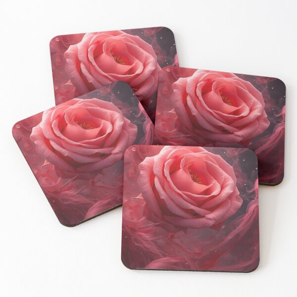 Item preview, Pink Rose in Ethereal Mist – Realistic Floral Elegance designed and sold by RAKO13.