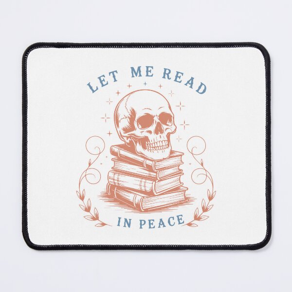 Item preview, Let me read in peace- halloween skull reader ghost  designed and sold by cocomelon168.