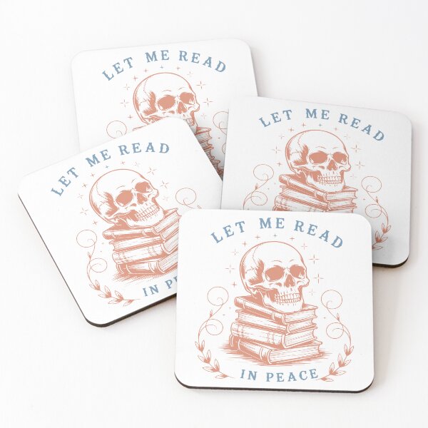 Item preview, Let me read in peace- halloween skull reader ghost  designed and sold by cocomelon168.