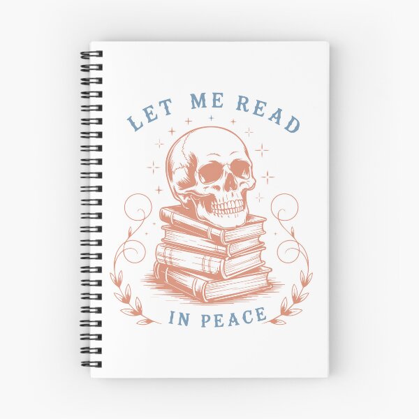 Item preview, Let me read in peace- halloween skull reader ghost  designed and sold by cocomelon168.