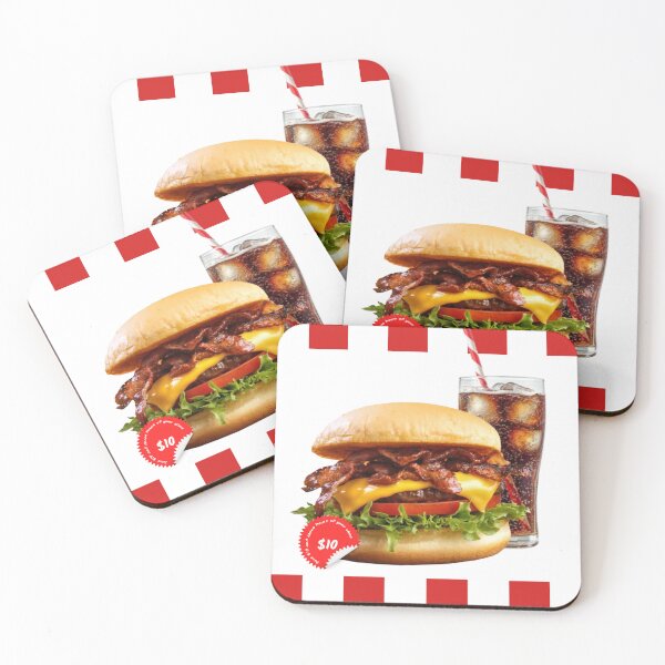Item preview, Bacon Cheeseburger Retro Diner Tee designed and sold by Thunderfjord.
