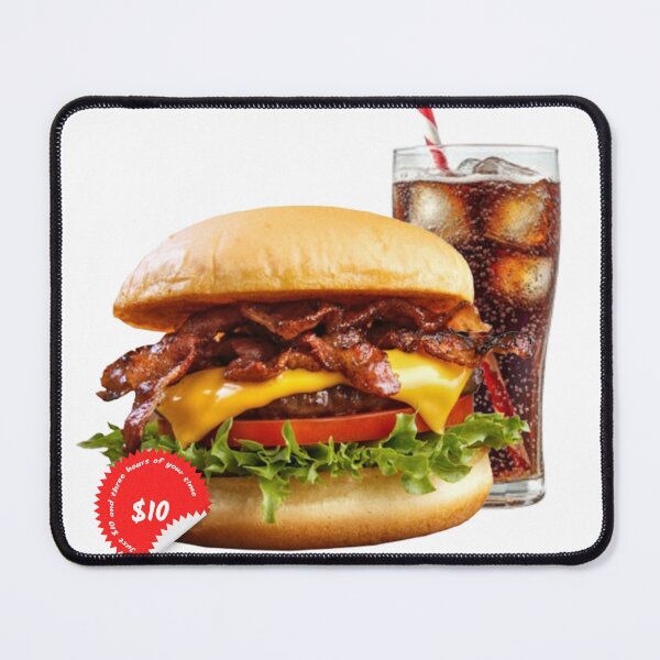 Item preview, Bacon Cheeseburger Retro Diner Tee designed and sold by Thunderfjord.
