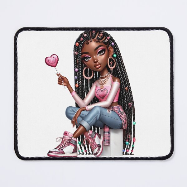 Item preview, Beautiful Black Girls | Afro Women Art | Digital Sticker Set designed and sold by Lulunza.