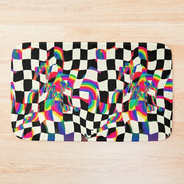 Item preview, Psychedelic Warped Checkerboard Pattern designed and sold by DarklingAnubiss.
