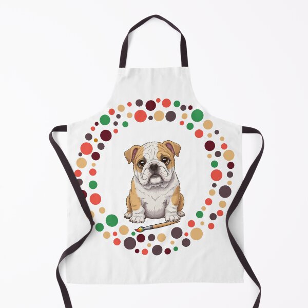 Artikelvorschau, Feiern Sie den Dot Day mit meiner englischen Bulldogge | Bunte Hundekunst entworfen und verkauft von The Real Life Symphony.