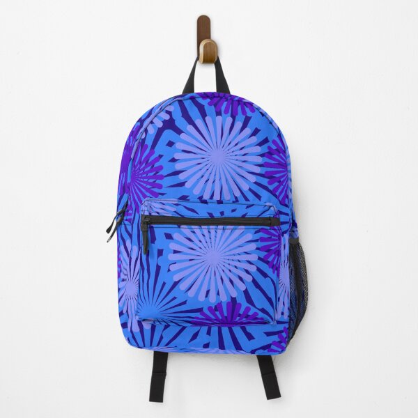 Item preview, Blue retro flower design designed and sold by Marju Rose.