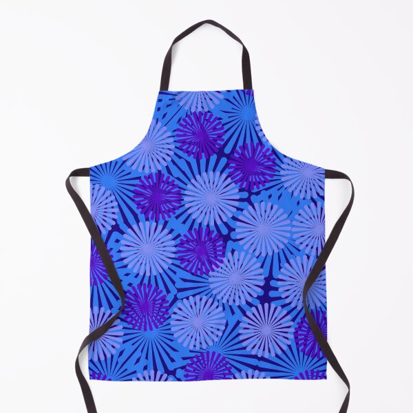 Item preview, Blue retro flower design designed and sold by Marju Rose.