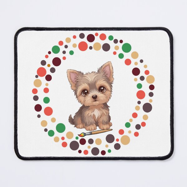 Item preview, Celebrate Dot Day with My Yorkshire Terrier | Colorful Dog Art designed and sold by The Real Life Symphony.