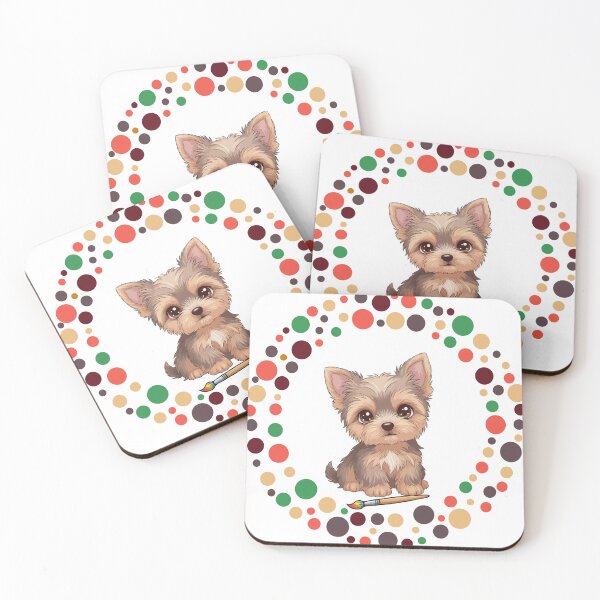 Item preview, Celebrate Dot Day with My Yorkshire Terrier | Colorful Dog Art  designed and sold by The Real Life Symphony.