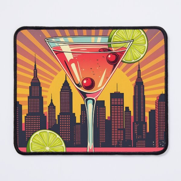 Item preview, Cosmopolitan Cocktail Art – Retro Pink Martini Poster designed and sold by MooLaLa.Store.