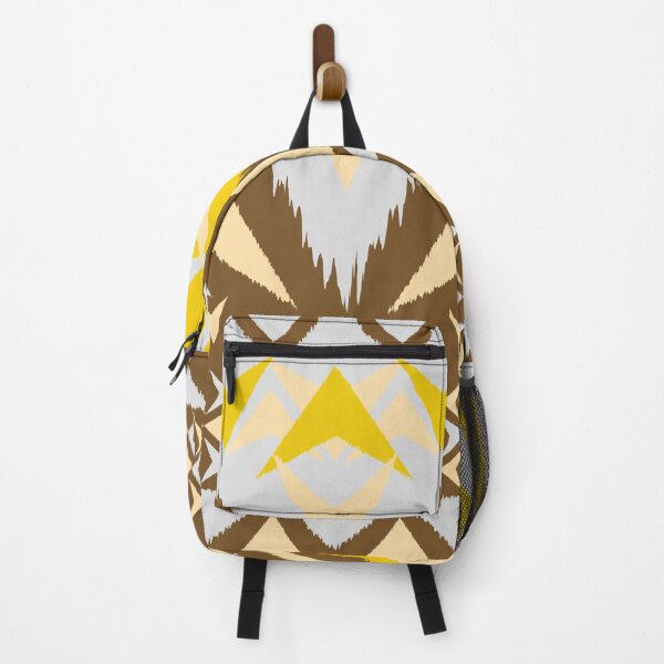 Item preview, Ikat Handwoven Arrow Blur Poster Peach Gray Brown Premium designed and sold by zephstudoartist.
