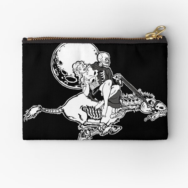 Death and the Maiden: cartoon Zipper Pouch