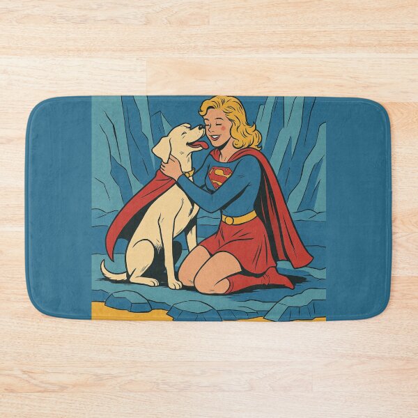 Item preview, Krypto Meets Supergirl – Enthusiastic Hug designed and sold by Lavoretty.