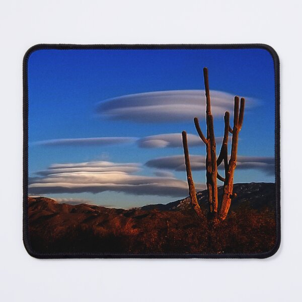 Item preview, Lenticular clouds and saguaro cactus at sunset designed and sold by Creative Endeavors ..