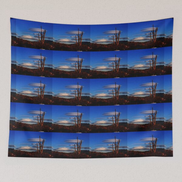 Item preview, Lenticular clouds and saguaro cactus at sunset designed and sold by Creative Endeavors ..