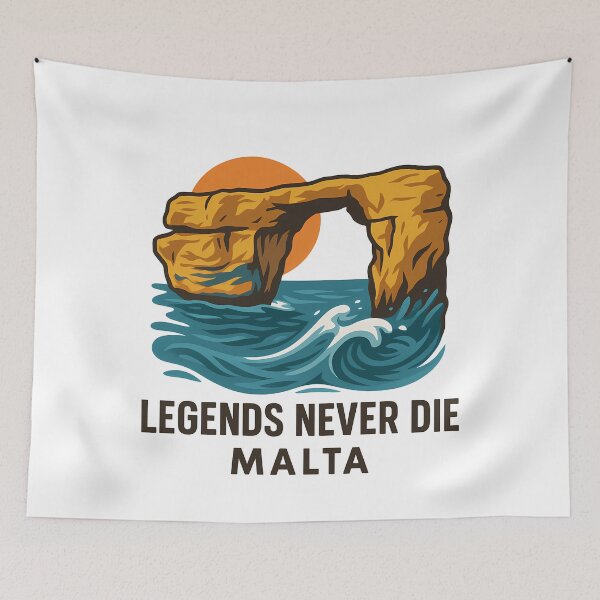 Item preview, Legends Never Die Malta Coastal Vista - Iconic Azure Window Tribute designed and sold by k3rstman1.