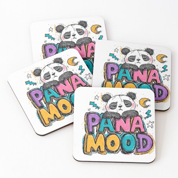 Item preview, Panda Mood – Cute Lazy Cartoon Design designed and sold by AlexLineArt.