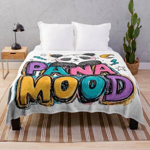 Item preview, Panda Mood – Cute Lazy Cartoon Design designed and sold by AlexLineArt.