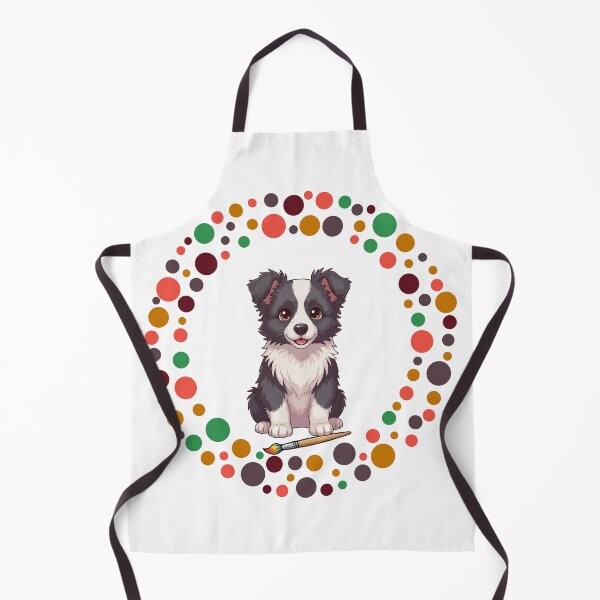 Artikelvorschau, Feiern Sie den Dot Day mit meinem Border Collie | Bunte Hundekunst entworfen und verkauft von The Real Life Symphony.
