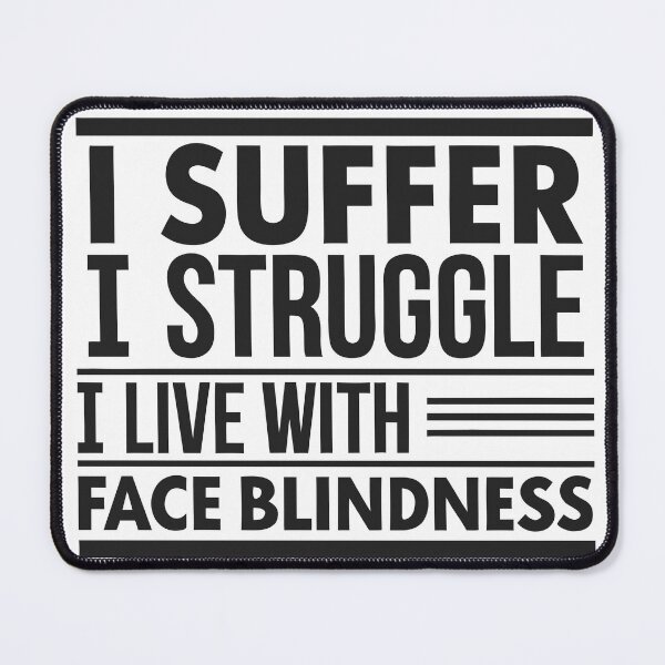 Item preview, Face Blindness Awareness Quote Shirt – I Live With It designed and sold by VividOrganica.