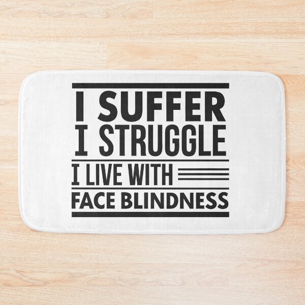 Item preview, Face Blindness Awareness Quote Shirt – I Live With It designed and sold by VividOrganica.