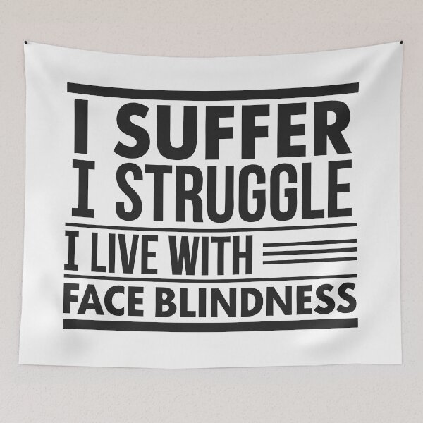 Item preview, Face Blindness Awareness Quote Shirt – I Live With It designed and sold by VividOrganica.
