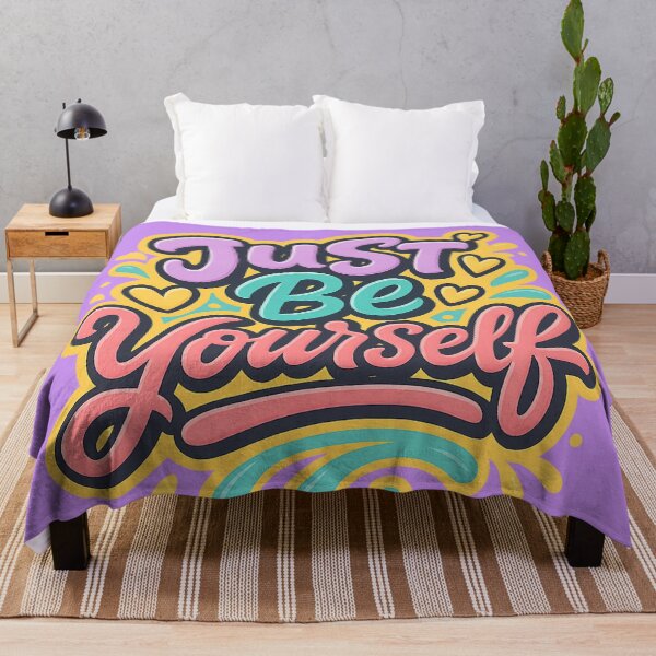 Item preview, Just Be Yourself – Colorful Motivational Graffiti Design designed and sold by RedHow.