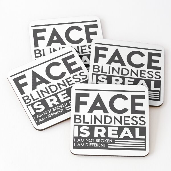 Item preview, Face Blindness Is Real – Prosopagnosia Awareness Quote designed and sold by VividOrganica.