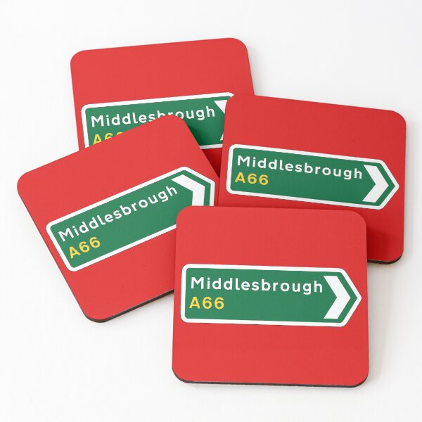 Item preview, Middlesbrough A66 Direction Sign designed and sold by Logo-A-GoGo.