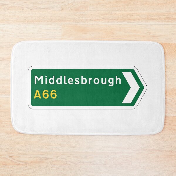 Item preview, Middlesbrough A66 Direction Sign designed and sold by Logo-A-GoGo.