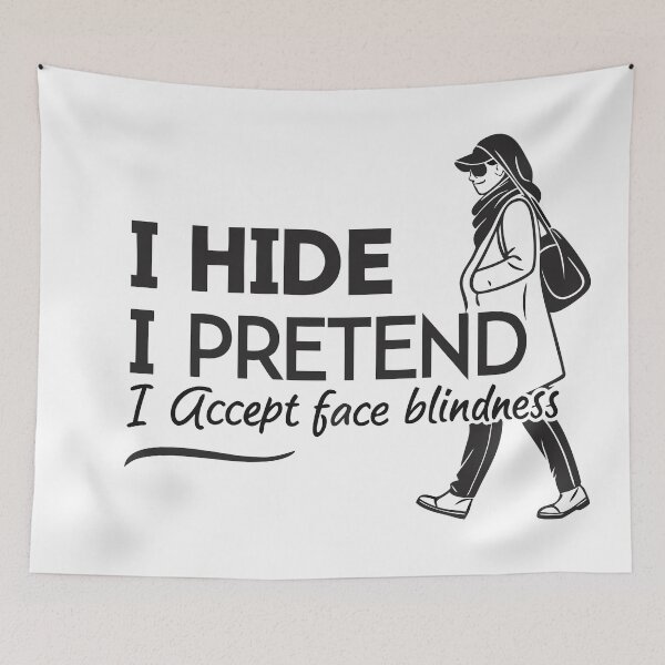 Item preview, I Accept Face Blindness – Prosopagnosia Awareness Quote designed and sold by VividOrganica.