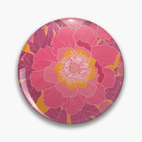 Item preview, Bold Peonies-Bright Bohemian designed and sold by Annette Chabidon Studio.