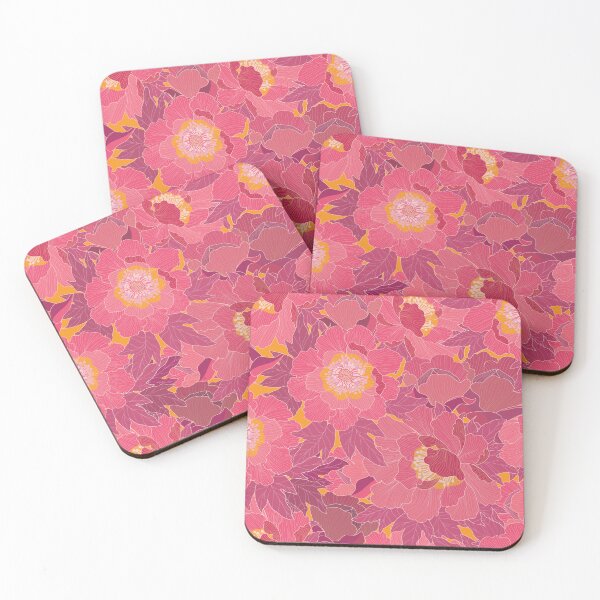 Item preview, Bold Peonies-Bright Bohemian designed and sold by Annette Chabidon Studio.