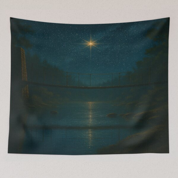 Item preview, Starry Silence Over the Bridge designed and sold by ggstcraft.