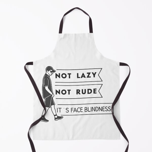 Item preview, It’s Face Blindness – Not Lazy, Not Rude Awareness Quote designed and sold by VividOrganica.
