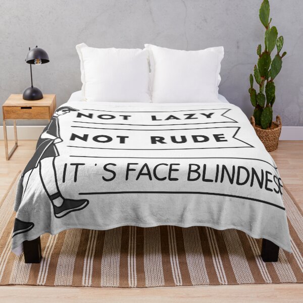 Item preview, It’s Face Blindness – Not Lazy, Not Rude Awareness Quote designed and sold by VividOrganica.