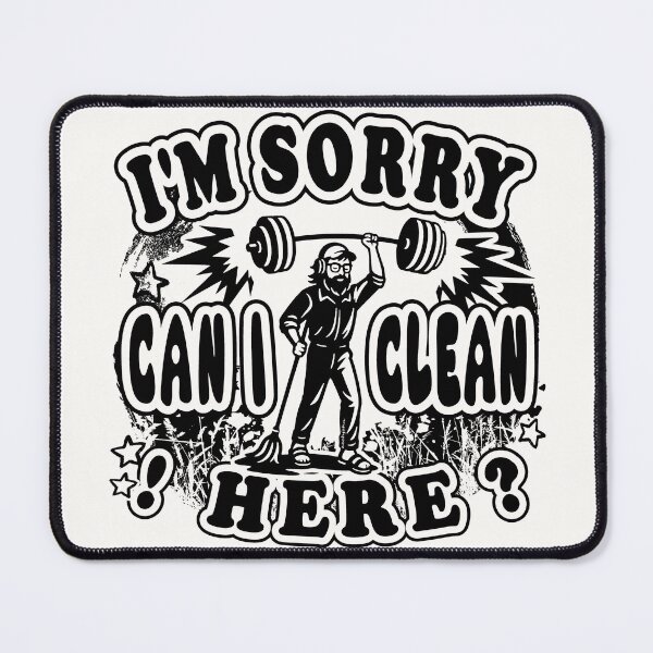 Item preview, Anatoly- I Am Sorry Can I Clean Here - overhead press | zechjohns Internet Fun Gym Prank MeMe Black designed and sold by ZechJohnRB.